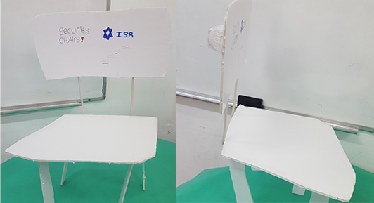 Invention of children chair for student with an airbag